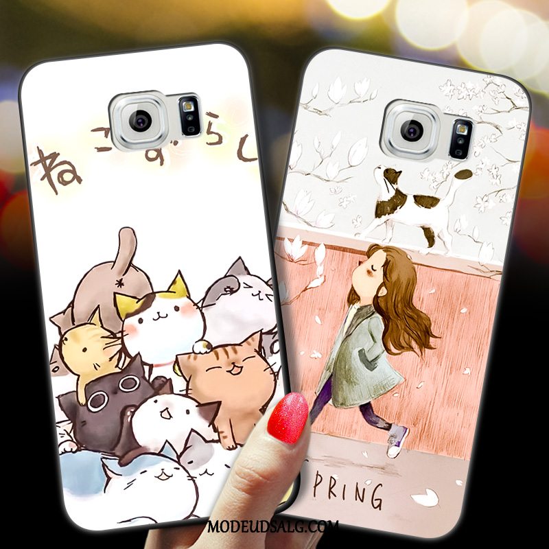 Samsung Galaxy S6 Etui Trendy Blød Kreativ Nubuck Cartoon