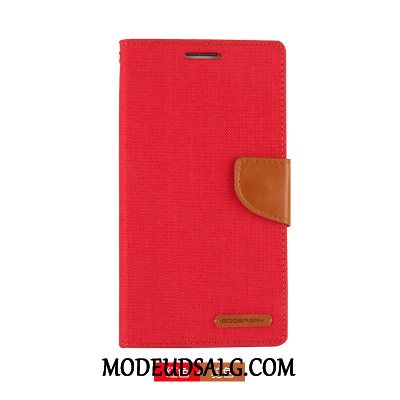 Samsung Galaxy S7 Etui / Cover Rød Beskyttelse Lædertaske Folio