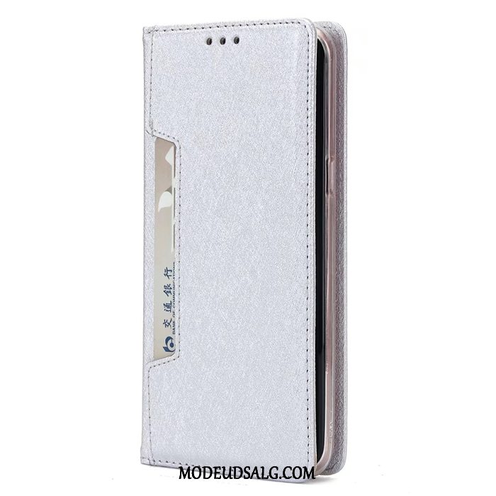 Samsung Galaxy S8+ Etui Beskyttelse Cover Folio Magnetisk Sølv