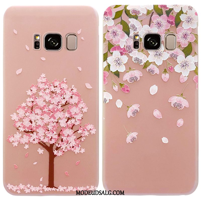 Samsung Galaxy S8 Etui Gennemsigtig Tree Trendy Af Personlighed Lyserød