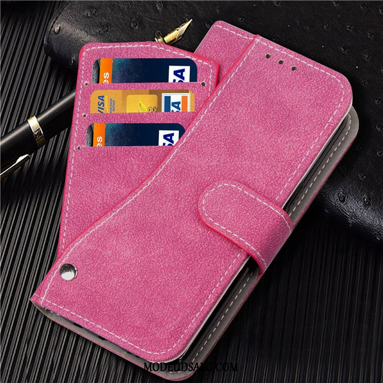 Samsung Galaxy S9 Etui / Cover Lædertaske Anti-fald Nubuck Beskyttelse Rød