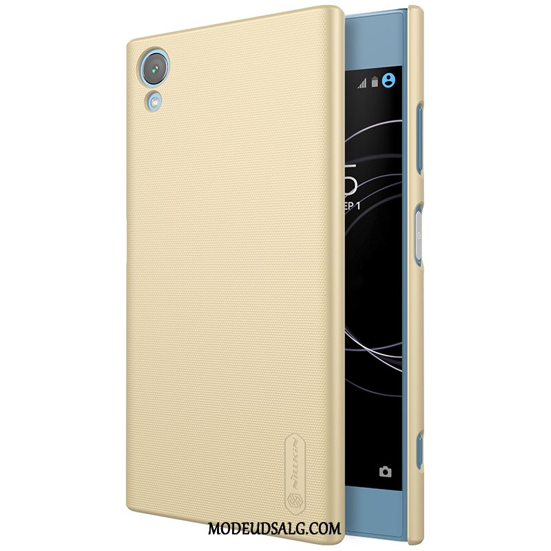 Sony Xperia Xa1 Plus Etui / Cover Beskyttelse Nubuck Anti-fald Guld