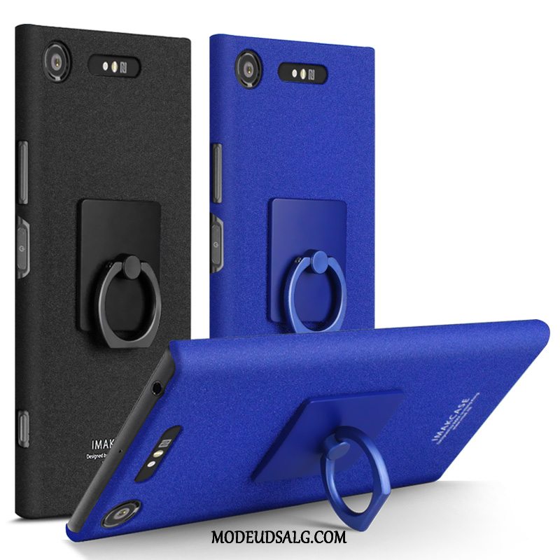 Sony Xperia Xz1 Etui / Cover Beskyttelse Hård Denim Nubuck