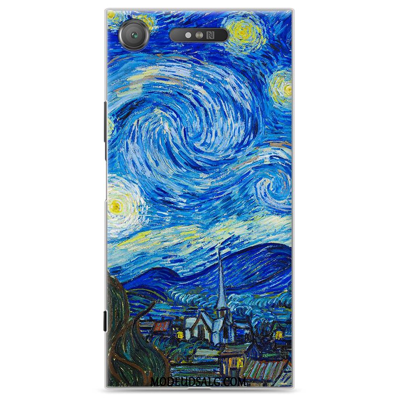 Sony Xperia Xz1 Etui Hård Beskyttelse Af Personlighed Cartoon Cover