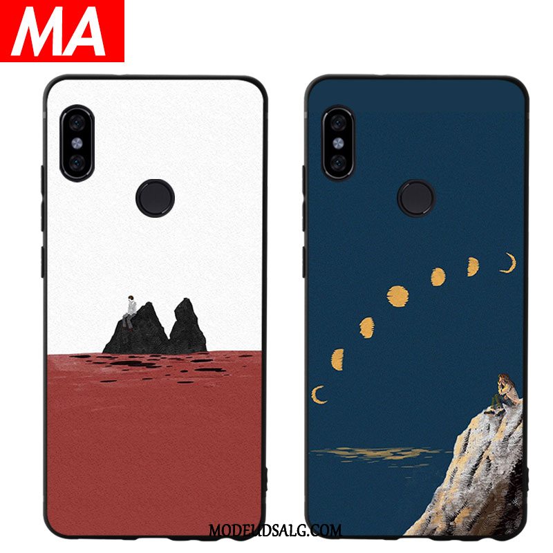 Xiaomi Mi 8 Etui Lille Sektion Mønster Simple Cover Oliemaleri