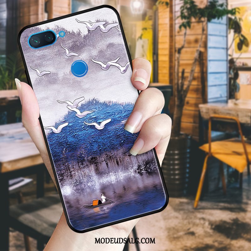 Xiaomi Mi 8 Lite Etui / Cover Ungdom Kinesisk Stil Blomster Relief