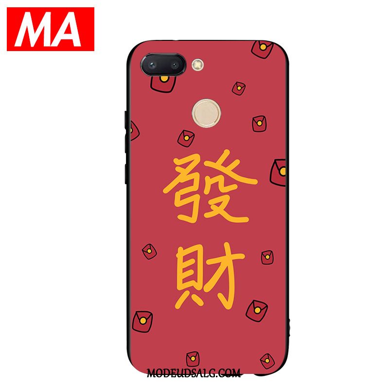 Xiaomi Mi 8 Lite Etui Rød Lille Sektion Beskyttelse Blød Cover