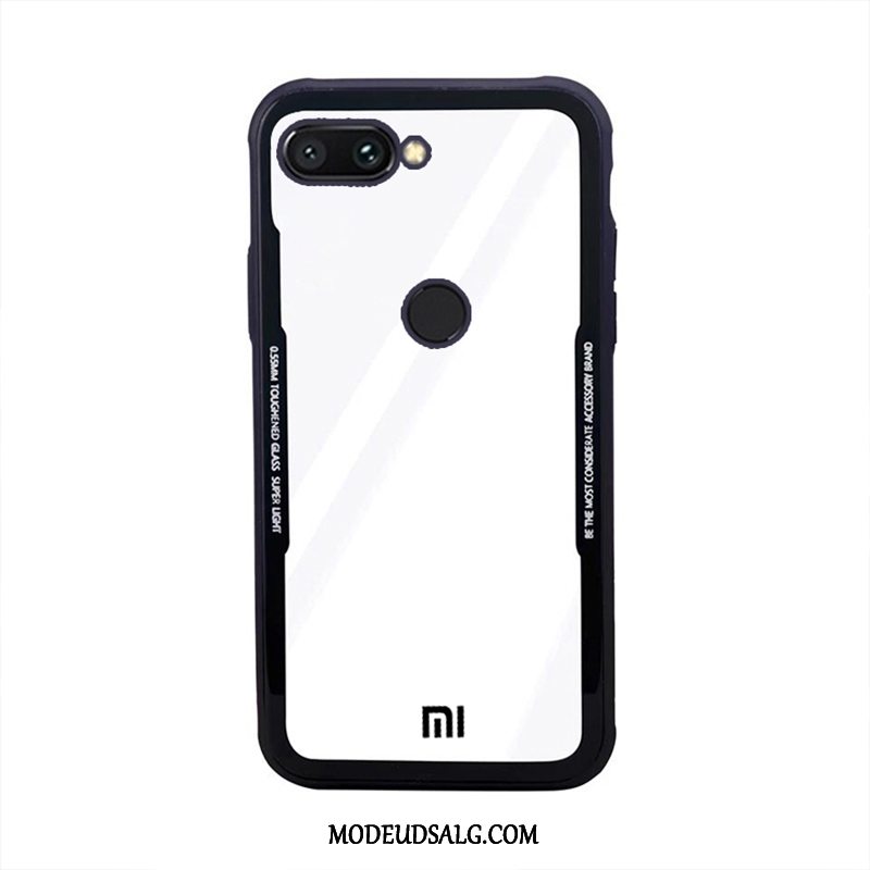 Xiaomi Mi 8 Lite Etui Studerende Mode Simple Gennemsigtig Sort