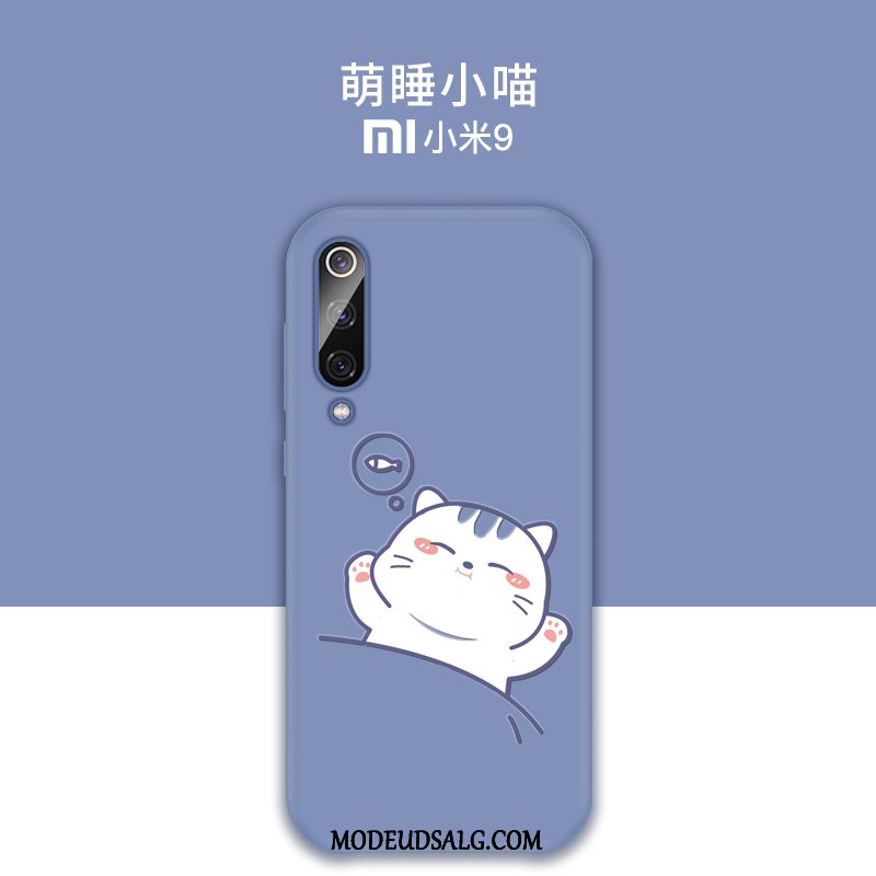 Xiaomi Mi 9 Etui Cartoon Ungdom Blød Cover Blå