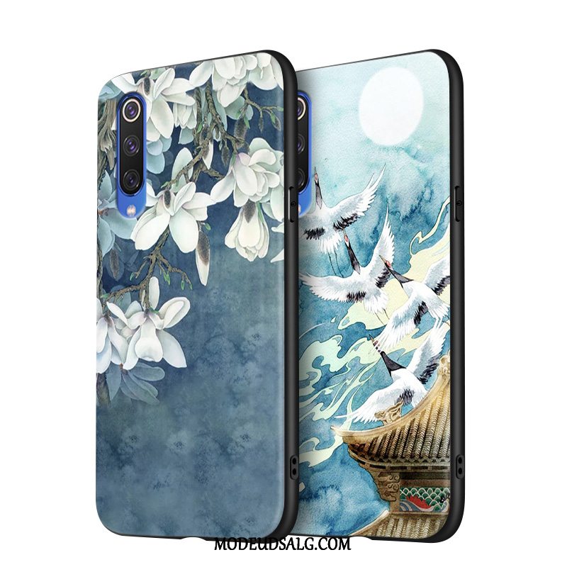 Xiaomi Mi 9 Se Etui / Cover Blå Kinesisk Stil Support Blød