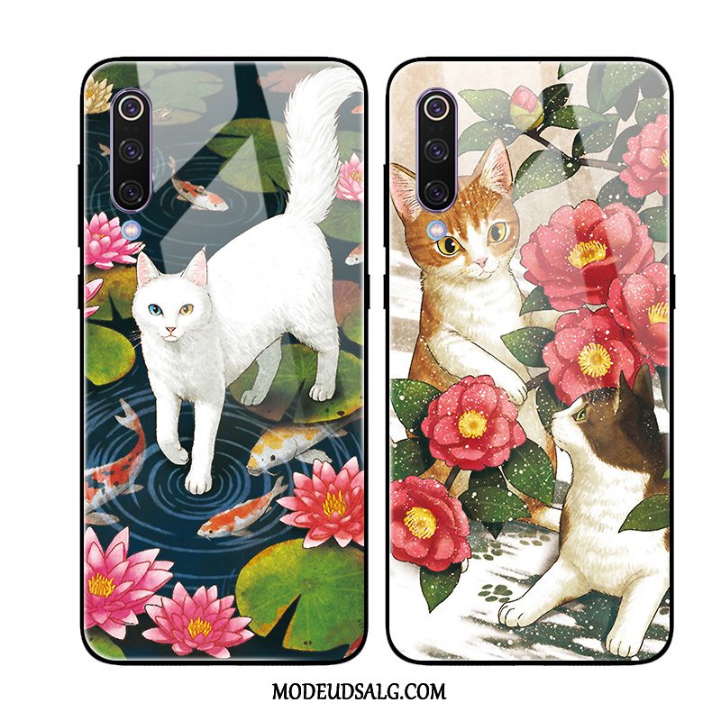 Xiaomi Mi 9 Se Etui Grøn Kat Spejl Cover Kunst