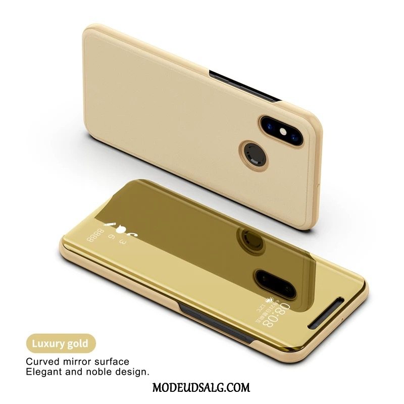 Xiaomi Mi A2 Etui Guld Cover Lædertaske Folio Lille Sektion