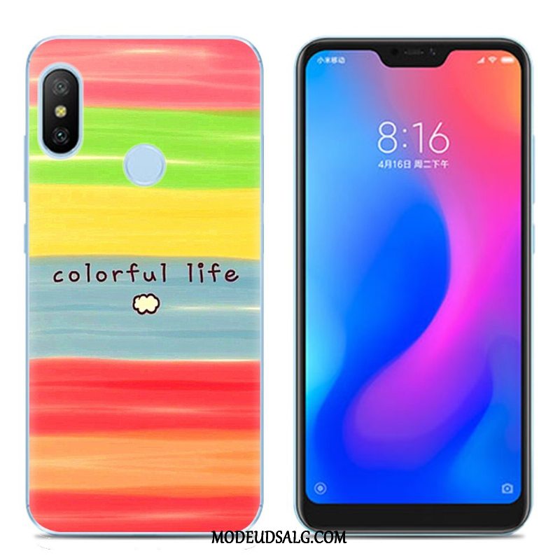 Xiaomi Mi A2 Lite Etui Ny Farve Net Red Kreativ Malet