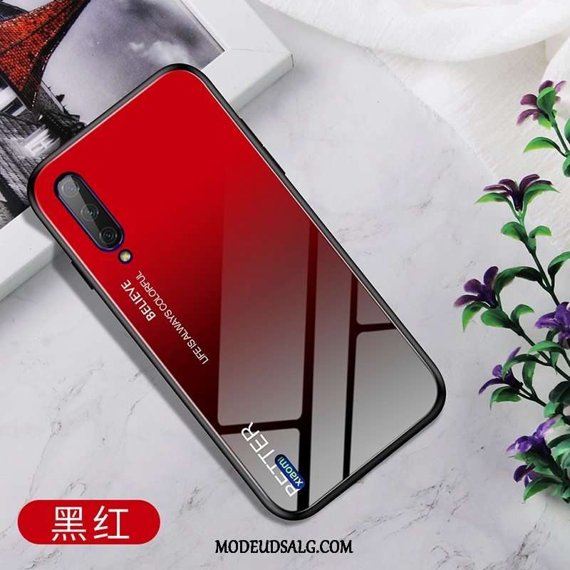Xiaomi Mi A3 Etui Hård Rød Lille Sektion Glas Mode