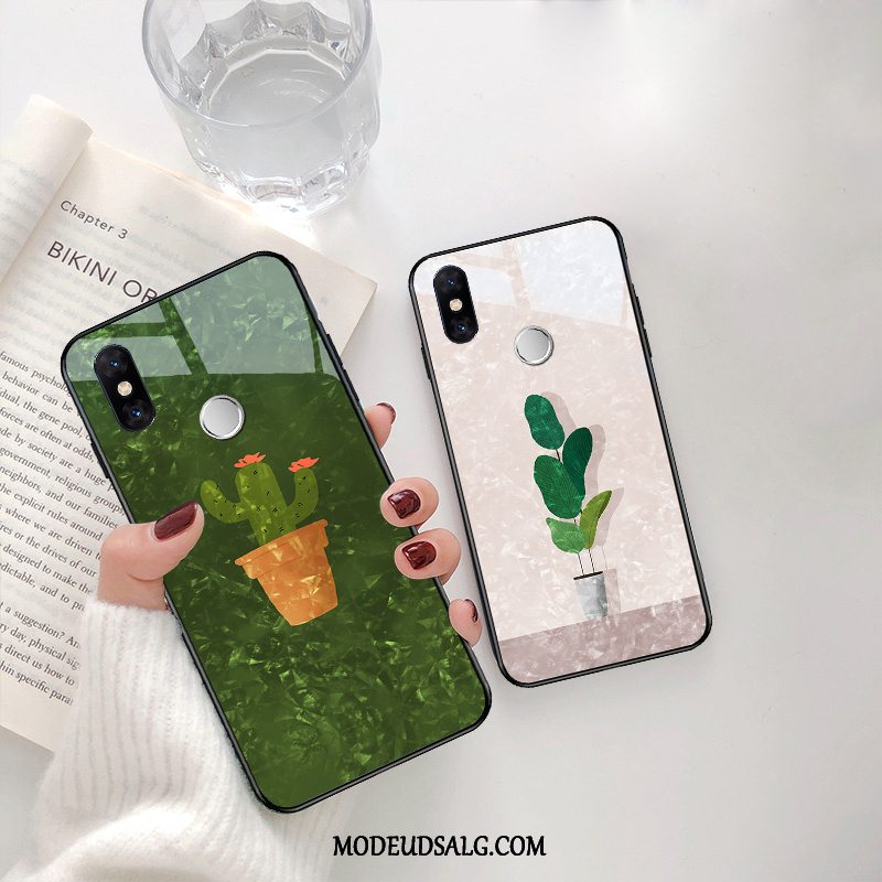 Xiaomi Mi Mix 3 Etui Tynd Blomster Glas Kreativ Hård