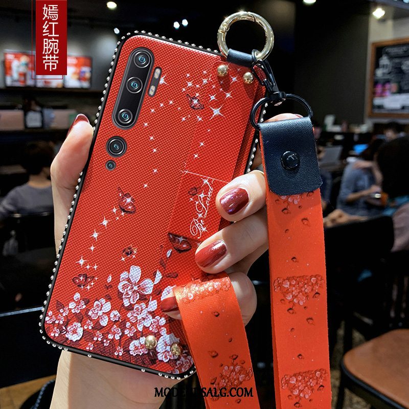 Xiaomi Mi Note 10 Etui Rød Lille Sektion Cover Trend Blød
