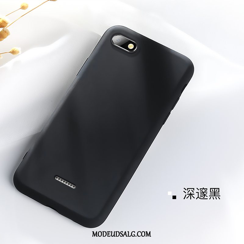 Xiaomi Redmi 6a Etui Rød Nubuck Lille Sektion Beskyttelse Sort