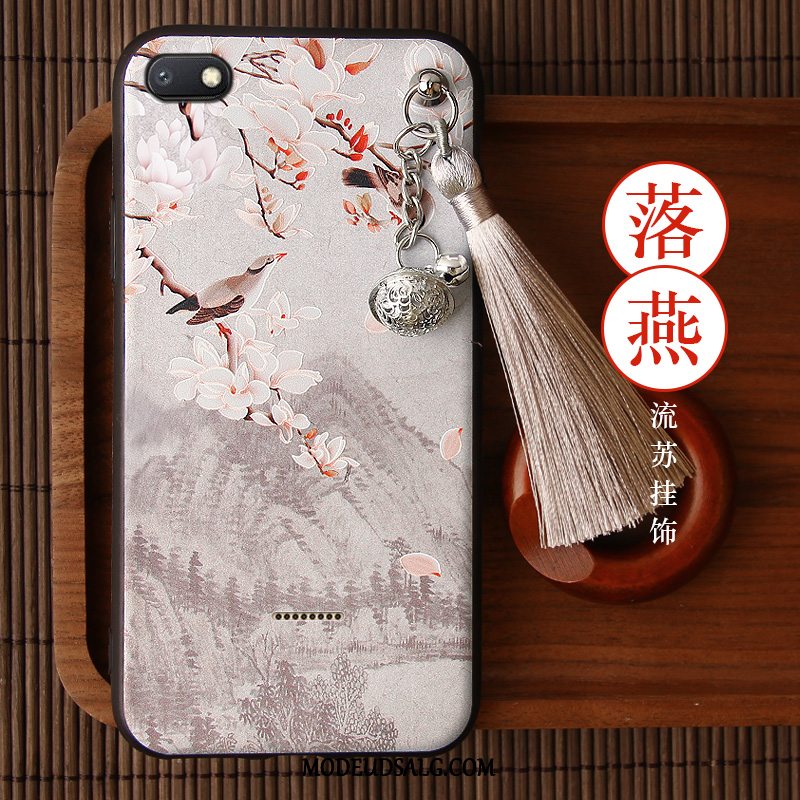 Xiaomi Redmi 6a Etui Tassel Cover Vintage Hvid Blød