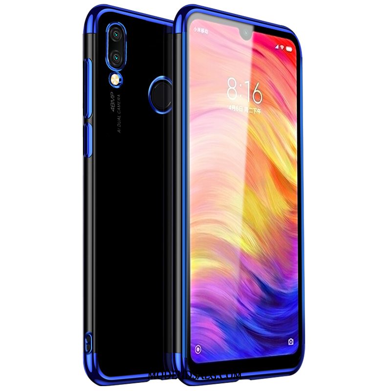 Xiaomi Redmi 7 Etui / Cover Gennemsigtig Beskyttelse Simple Rød Alt Inklusive