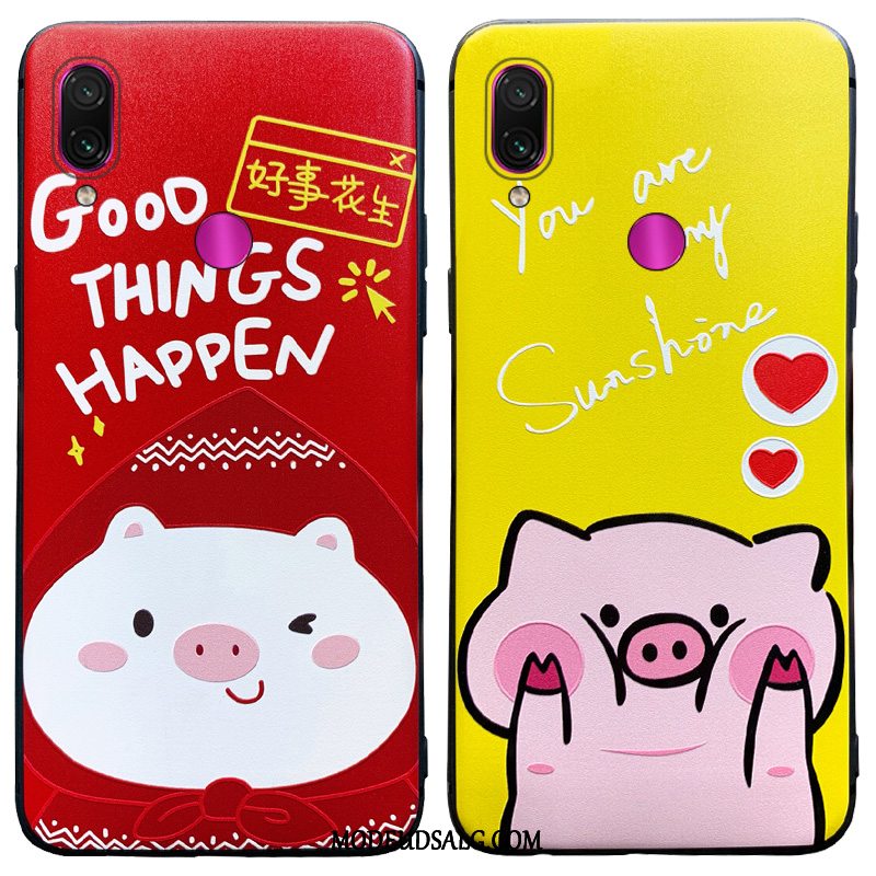 Xiaomi Redmi 7 Etui Elskeren Cartoon Rød Lille Sektion Trendy