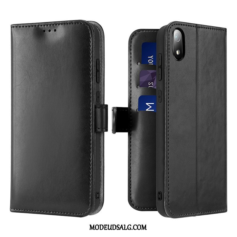 Xiaomi Redmi 7a Etui Ny Business Kort Cover Rød