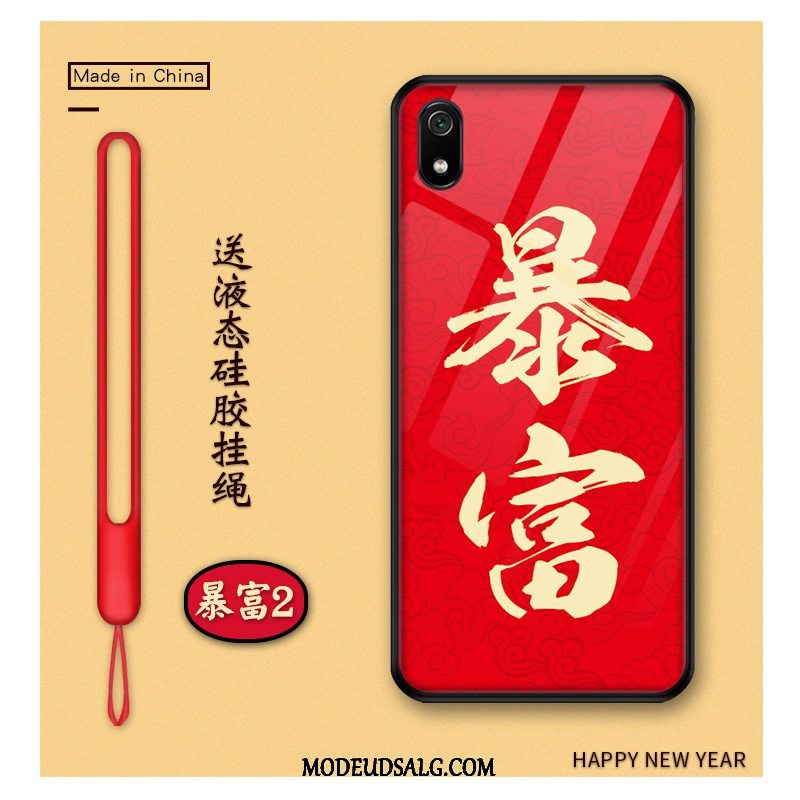 Xiaomi Redmi 7a Etui Ny Rød Wealth Beskyttelse Cartoon