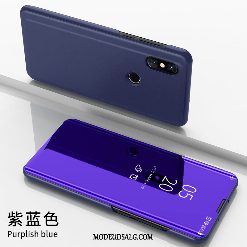 Xiaomi Redmi Note 6 Pro Etui Anti-fald Lædertaske Trend Glas Clamshell