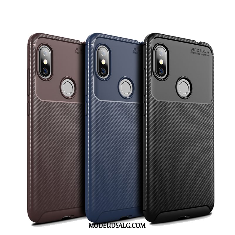 Xiaomi Redmi Note 6 Pro Etui Cover Beskyttelse Blød Sort Rød