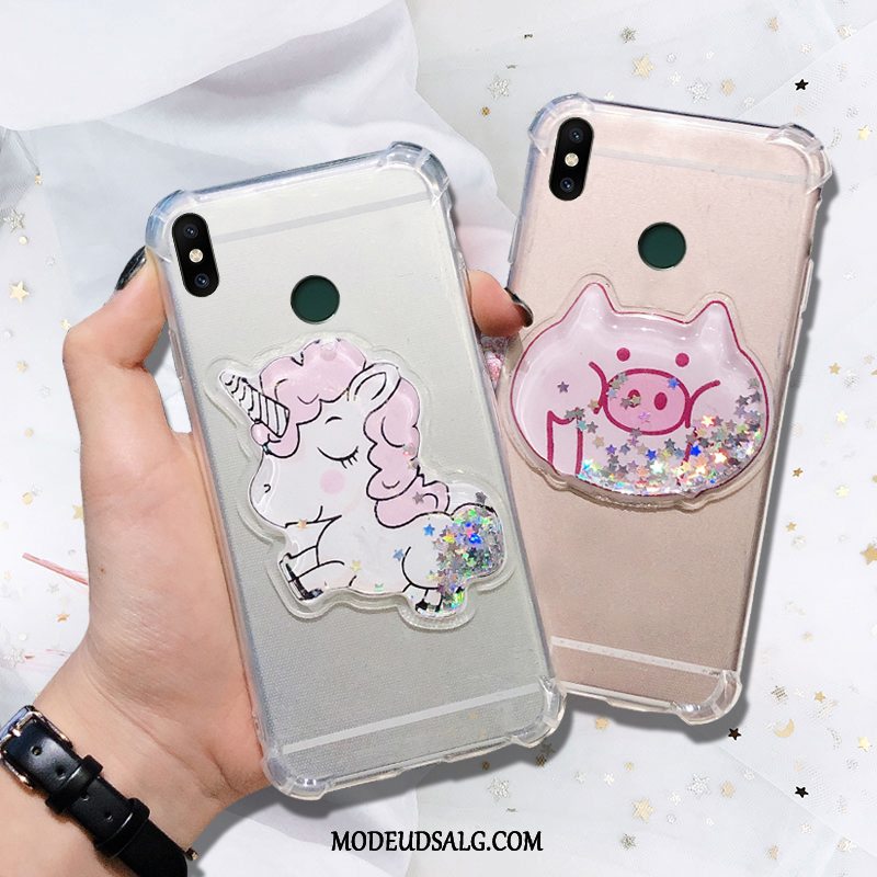 Xiaomi Redmi Note 6 Pro Etui / Cover Blød Gennemsigtig Cartoon Rød