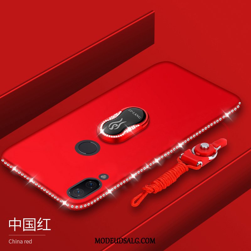 Xiaomi Redmi Note 7 Etui / Cover Nubuck Strass Anti-fald Beskyttelse