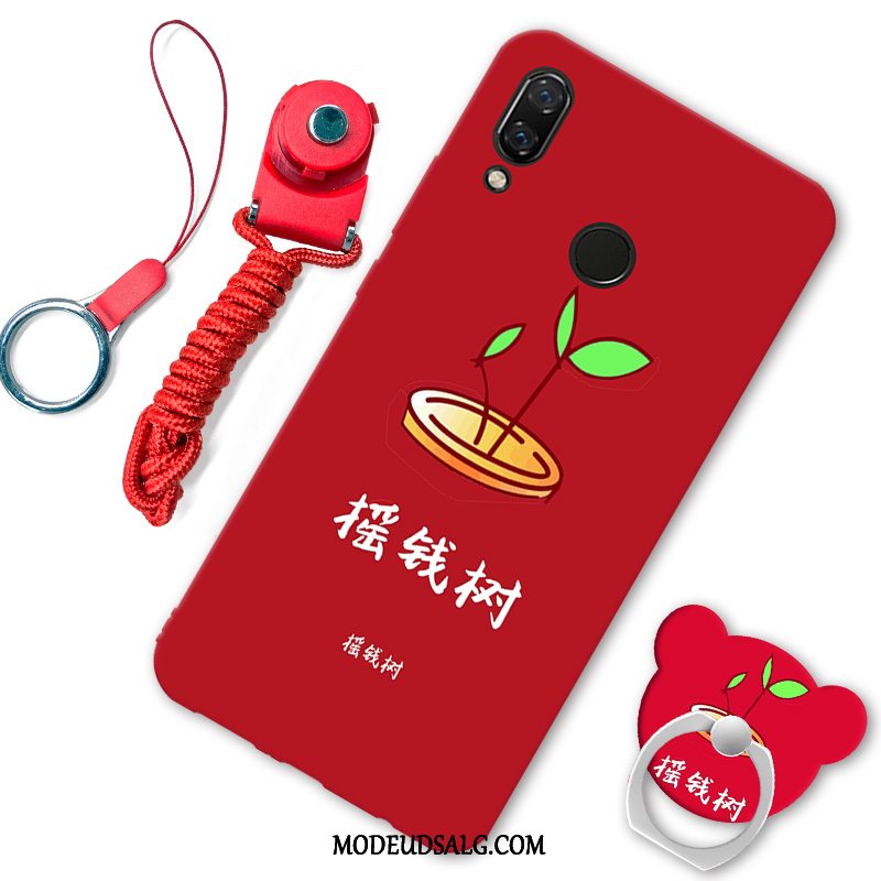 Xiaomi Redmi Note 7 Etui Hængende Ornamenter Beskyttelse Cover Mode Rød