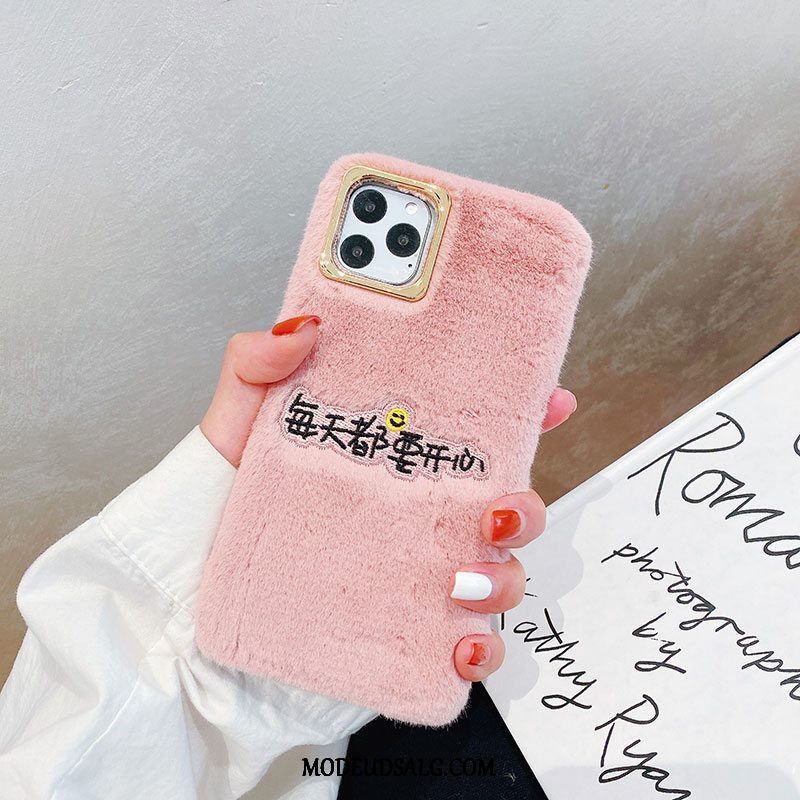 iPhone 11 Pro Max Etui Cover Cartoon Silikone Elskeren Broderi