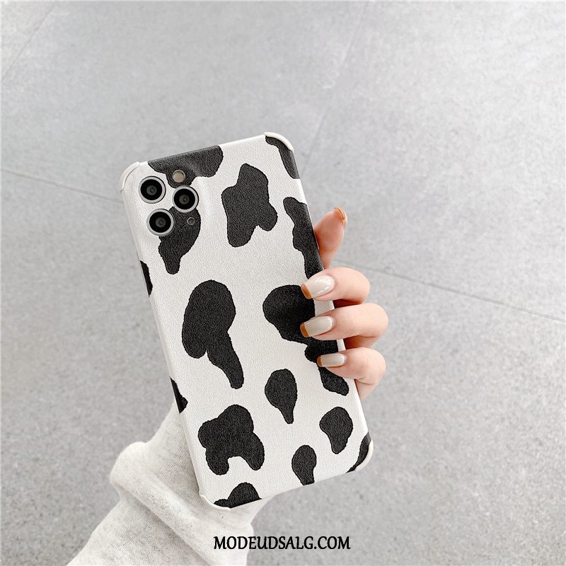 iPhone 12 Pro Max Etui Sort Cover Mønster Cow Smuk