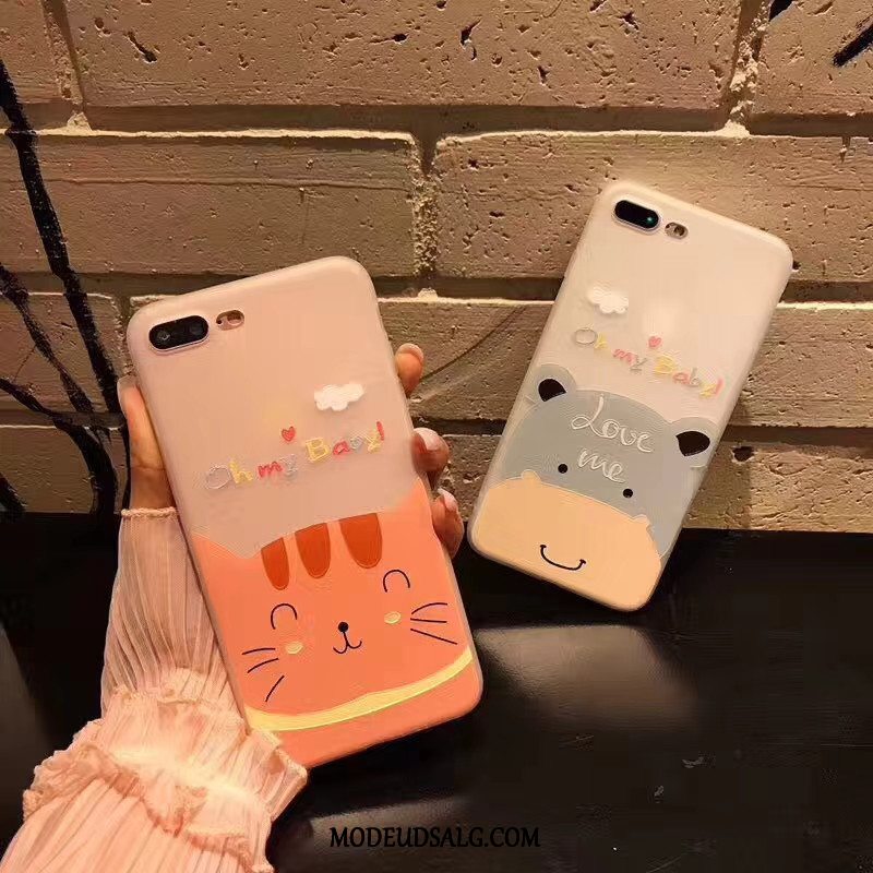 iPhone 8 Plus Etui / Cover Smuk Af Personlighed Trendy Lyserød Cartoon