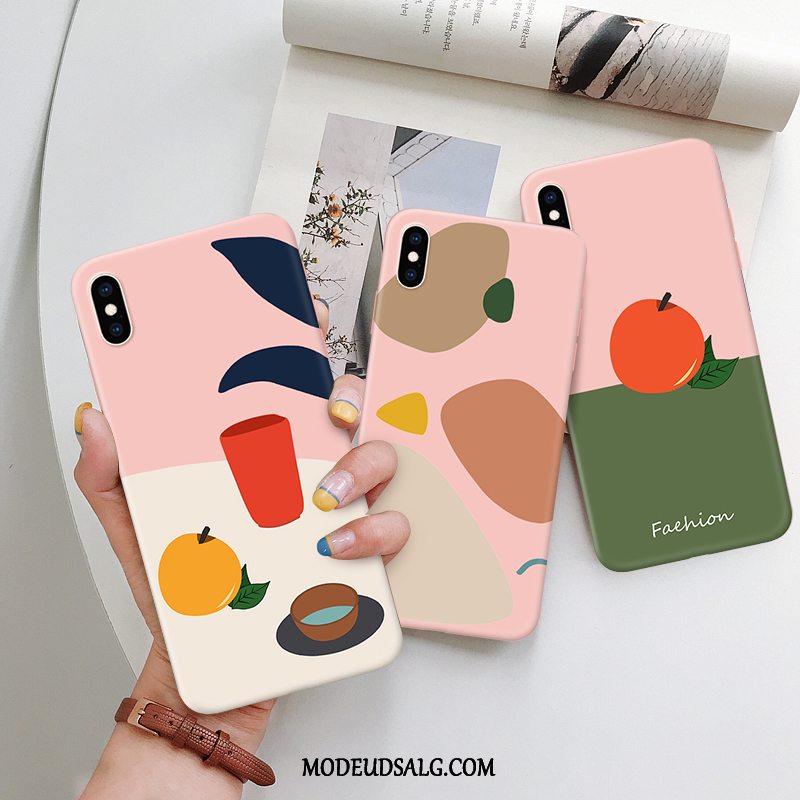 iPhone X Etui Lyserød Trendy Smuk Cover Ny