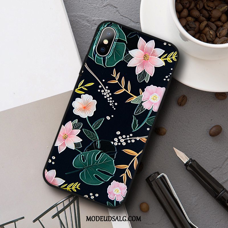 iPhone Xs Etui Cover Vintage Beskyttelse Alt Inklusive Relief